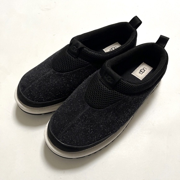 NWT $120 UGG Tasman IOE Men's Slippers Charcoal Gray 1155197 Suede - Picture 2 of 9